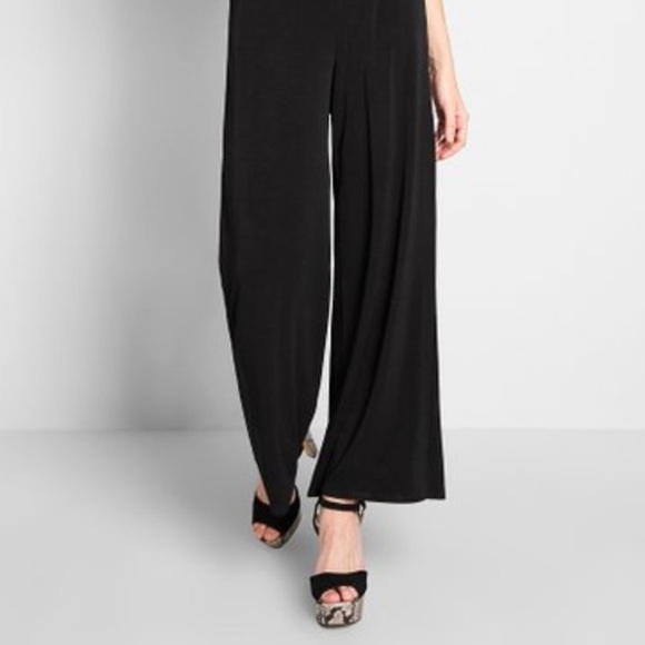 ModCloth Black Refined Ruffle Wide Leg Jumpsuit - Picture 10 of 10